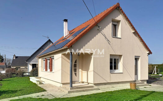 Saint-Rémy-Boscrocourt – Pavillon 4 chambres avec vie de plain pied , du terrain et des batiments!